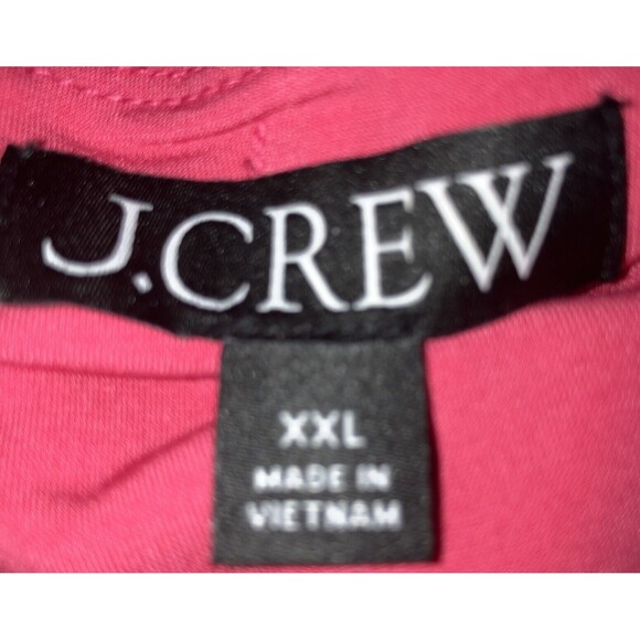 J Crew Blouse XXL Hot Pink Barbie Core Gathered Front Long Sleeve Barbiecore 2XL - Picture 5 of 5